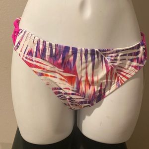 Go Gossip String Bikini Bottoms Pink Purple Swimsuit Separates Small New 4/25